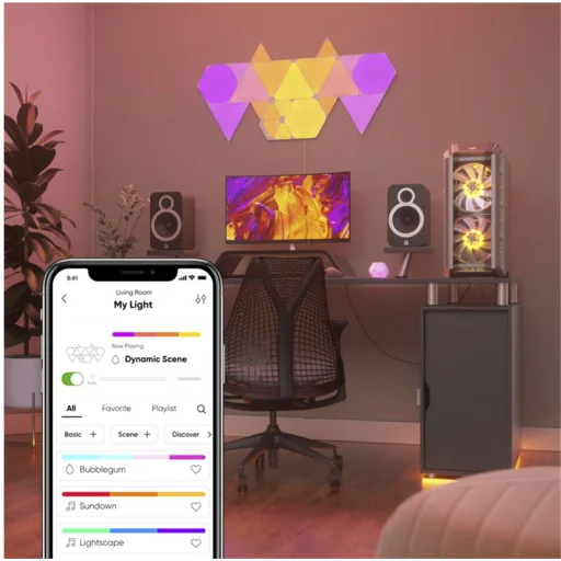 Nanoleaf Shapes Triangles Mini rozširujúca sada, 3 ks - 8