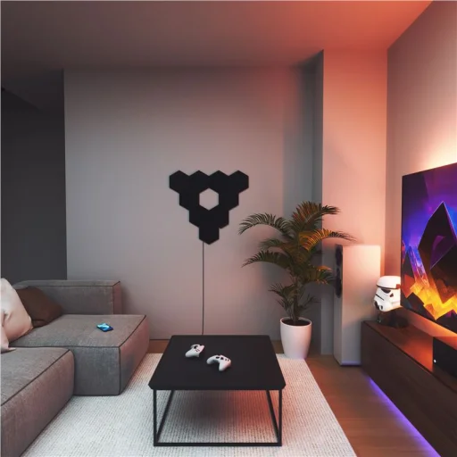 Nanoleaf Shapes Ultra Black šesťuholníkové svetelné panely štartovacia sada 9 ks - 2