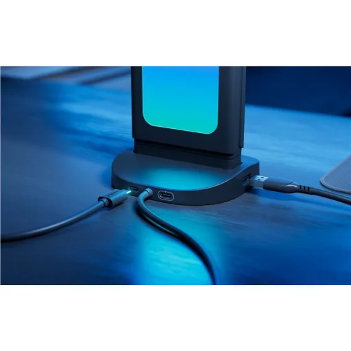 Nanoleaf Pegboard Desk Dock svietiaci stolný organizér s USB rozbočovačom - 3