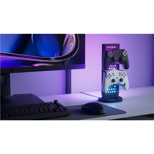 Nanoleaf Pegboard Desk Dock svietiaci stolný organizér s USB rozbočovačom - 8