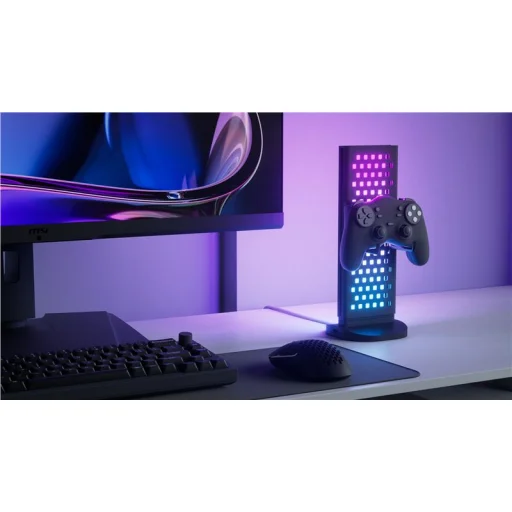Nanoleaf Pegboard Desk Dock svietiaci stolný organizér s USB rozbočovačom - 9