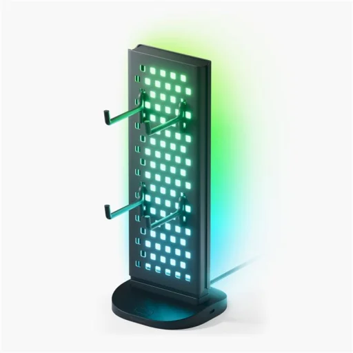 Nanoleaf Pegboard Desk Dock svietiaci stolný organizér s USB rozbočovačom - 1