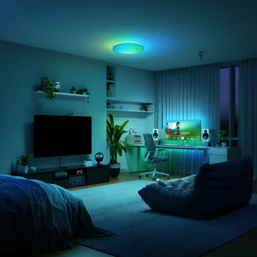 Nanoleaf inteligentné viacfarebné stropné svietidlo, biele - 4