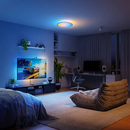 Nanoleaf inteligentné viacfarebné stropné svietidlo, biele - 5