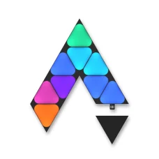 Nanoleaf Shapes čierne Mini trojuholníky rozširujúca súprava, 10 ks