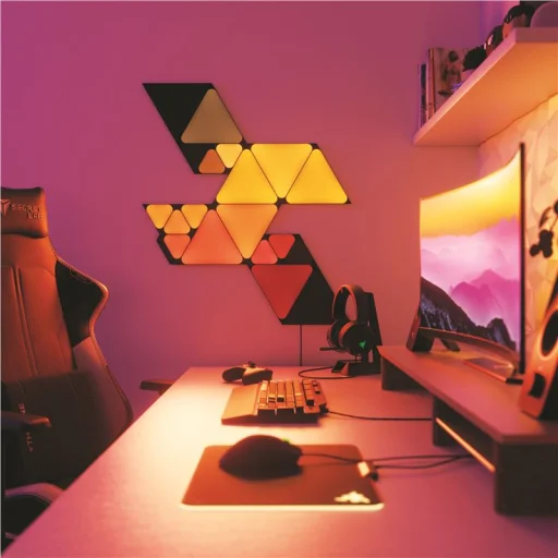 Nanoleaf Shapes čierne Mini trojuholníky rozširujúca súprava, 10 ks - 2