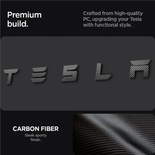Spigen celoplošný karbónový kryt zadného emblému Tesla – Tesla Model 3 2024 - 13