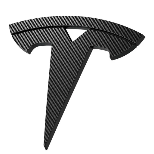 Spigen Tesla predný emblém logo kompletné prekrytie karbón – Tesla Model 3 2024 - 1