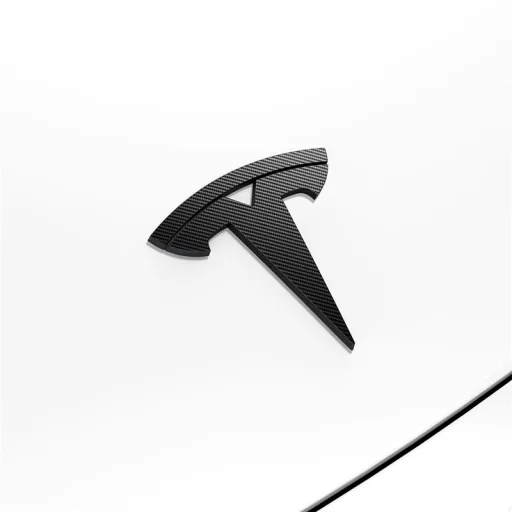 Spigen Tesla predný emblém logo kompletné prekrytie karbón – Tesla Model 3 2024 - 7