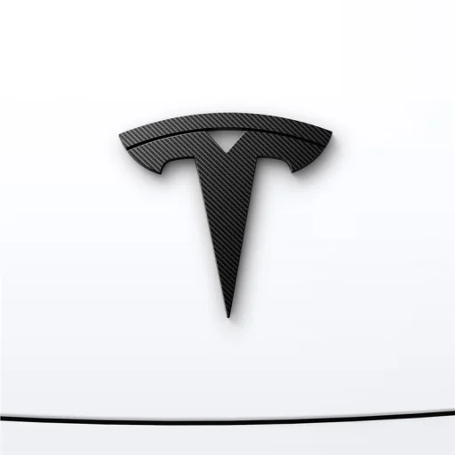 Spigen Tesla predný emblém logo kompletné prekrytie karbón – Tesla Model 3 2024 - 8