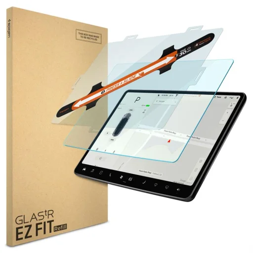 Spigen Tesla EZ Fit Refill antireflexné ochranné sklo na displej pre Tesla Model Y/3, 1 ks - 1