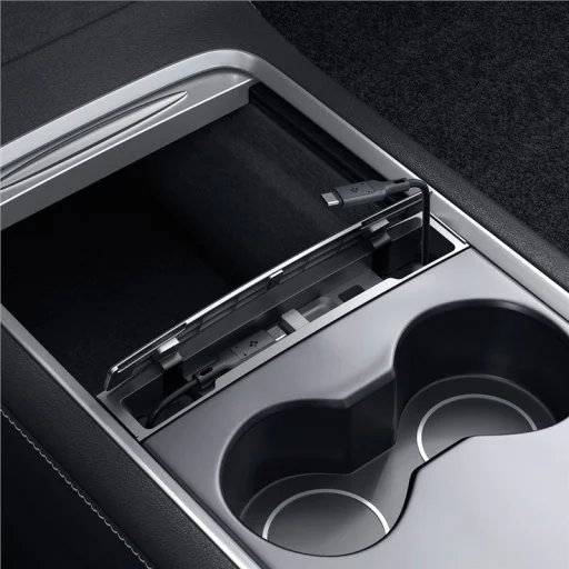 Spigen Tesla Cable Organizer Station kábelrendező állomás fekete Tesla Model 3/Y-hoz - 10