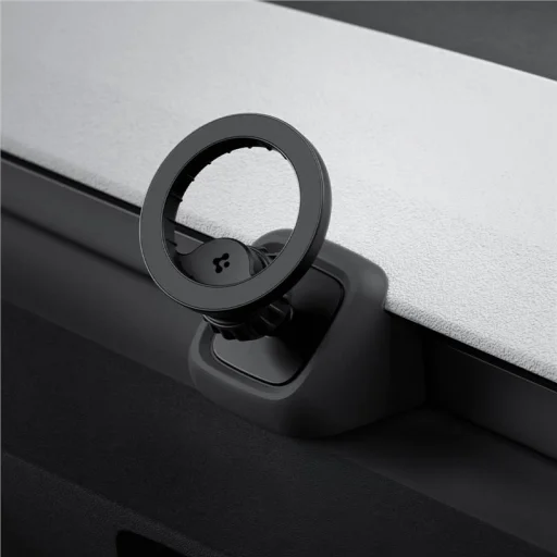 Spigen Tesla Airvent MagSafe TAM100 držiak na telefón do mriežky ventilácie, čierny – Tesla Model 3 (2024–2026) / Model Y Juniper (2025–2026) - 12