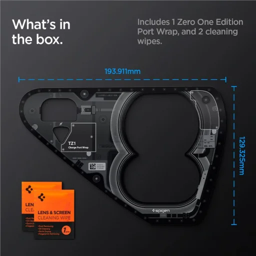 Spigen Tesla Charge Port Wrap Zero One ochranná fólia na nabíjací port Tesla Model Y/3 - 3