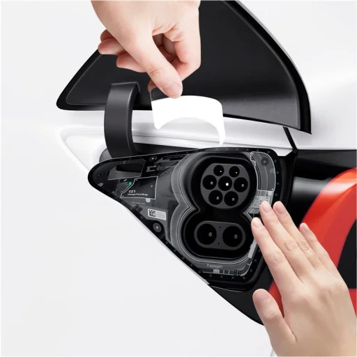 Spigen Tesla Charge Port Wrap Zero One ochranná fólia na nabíjací port Tesla Model Y/3 - 11