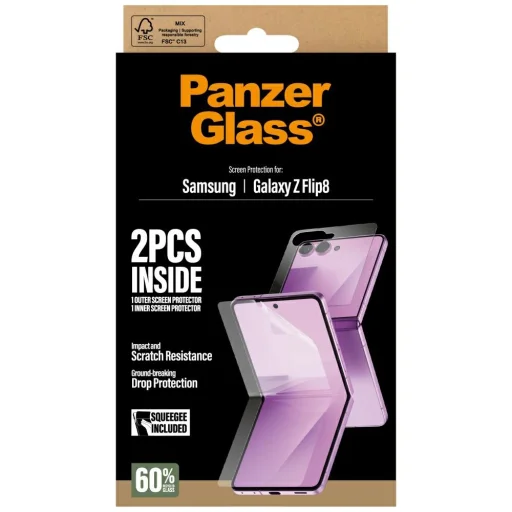 PanzerGlass Glass & Film tvrdené sklo pre Samsung Galaxy Z Flip8 - 4