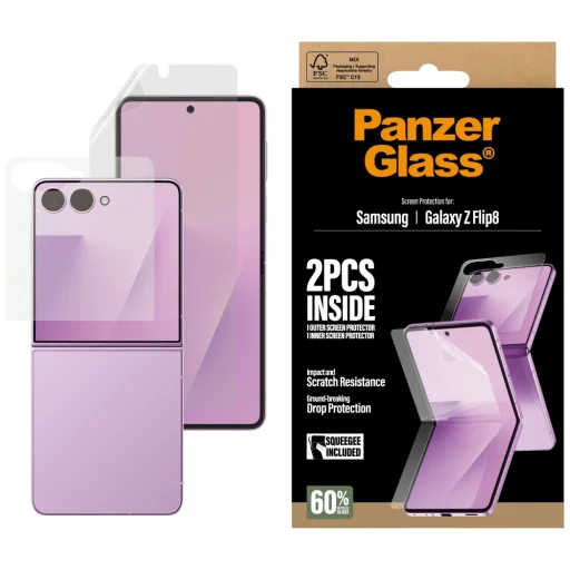 PanzerGlass Glass & Film tvrdené sklo pre Samsung Galaxy Z Flip8 - 1