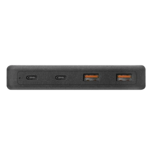 UNIQ Surge Mini 100 W-os asztali töltőállomás, antracitfekete, 2× USB és 2× USB-C - 3