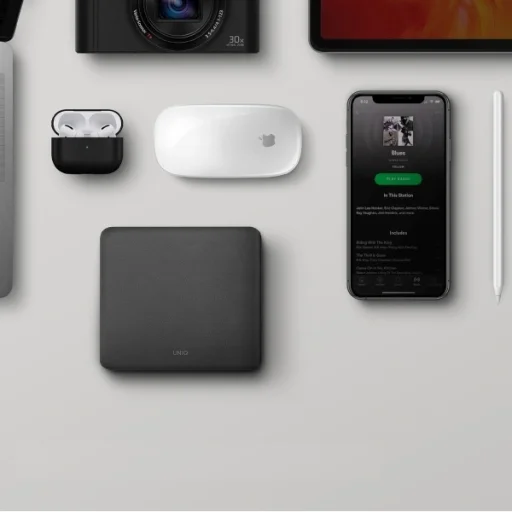 UNIQ Surge Mini 100 W-os asztali töltőállomás, antracitfekete, 2× USB és 2× USB-C - 7