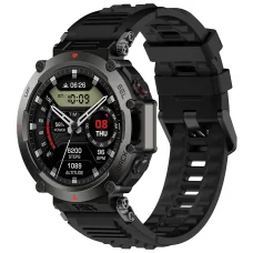  Amazfit T-Rex Ultra fekete Techsuit W067 szilikon óraszíj