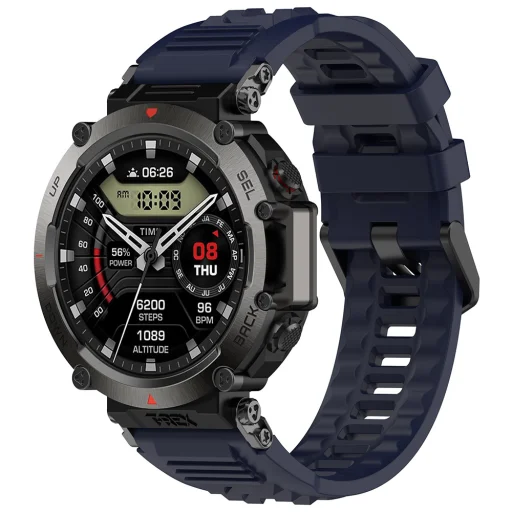 Tmavomodrý remienok Techsuit W067 pre Amazfit T-Rex Ultra - 1