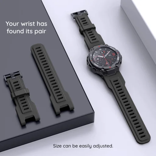 Amazfit T-Rex Ultra Szürke Techsuit óraszíj (W067) - 9