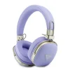 Guess PU Grained Triangle Gold Metal Logo ENC bezdrôtové bluetooth slúchadlá fialové thumbnail