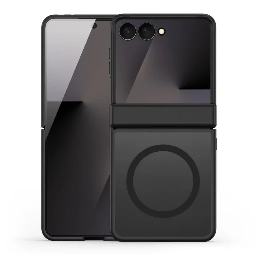 Puzdro Dux Ducis Yind pre Samsung Galaxy Z Flip 8, čierne - 1
