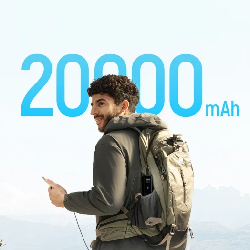 Cuktech PB200U 210W 20000 mAh powerbanka s 2× USB-C, USB-A, TFT displejom a 240W USB-C káblom, čierna - 4