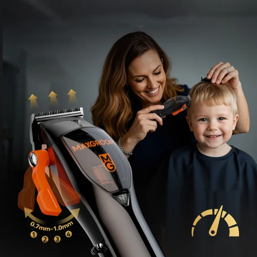 MAXGROOM WF-3908 multifunkčná súprava na strihanie vlasov a brady, čierna - 4