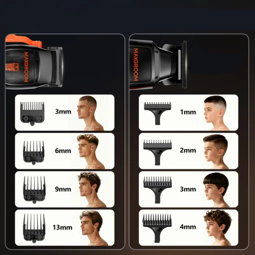 MAXGROOM WF-3908 multifunkčná súprava na strihanie vlasov a brady, čierna - 8