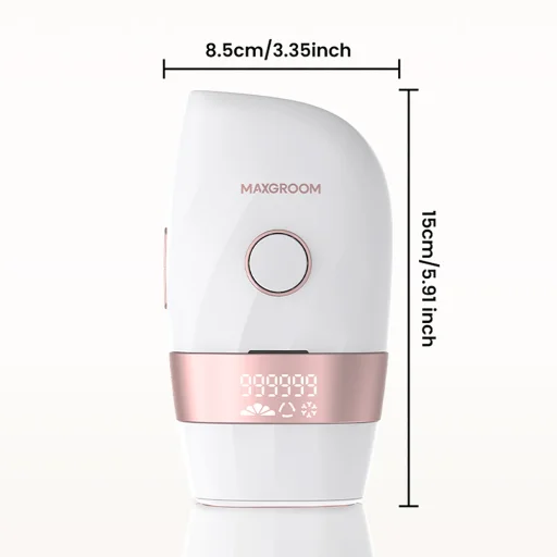 MAXGROOM JD-TM003 IPL epilátor na odstraňovanie chĺpkov - biely a ružový - 2