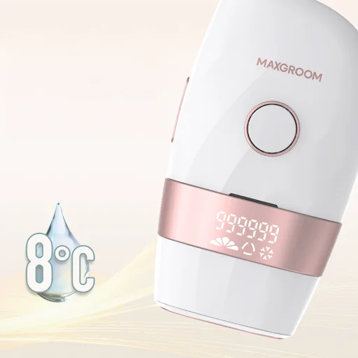 MAXGROOM JD-TM003 IPL epilátor na odstraňovanie chĺpkov - biely a ružový - 5