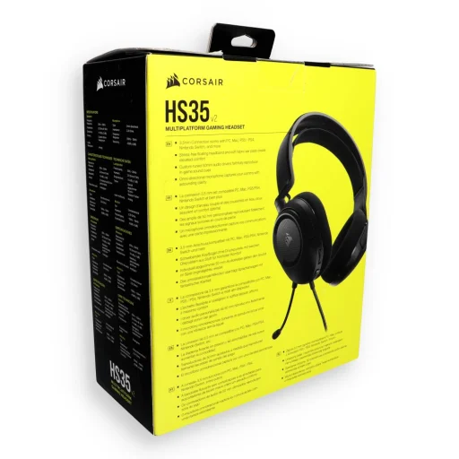 Corsair HS35 V2 Carbon čierne káblové herné slúchadlá s mikrofónom - 4