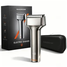 MAXGROOM WF-2037D planžetový elektrický holiaci strojček, strieborný