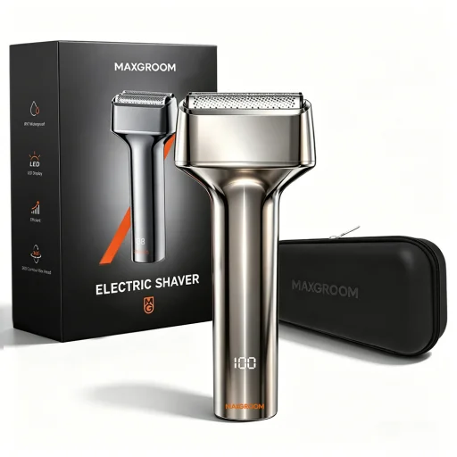MAXGROOM WF-2037D planžetový elektrický holiaci strojček, strieborný - 3