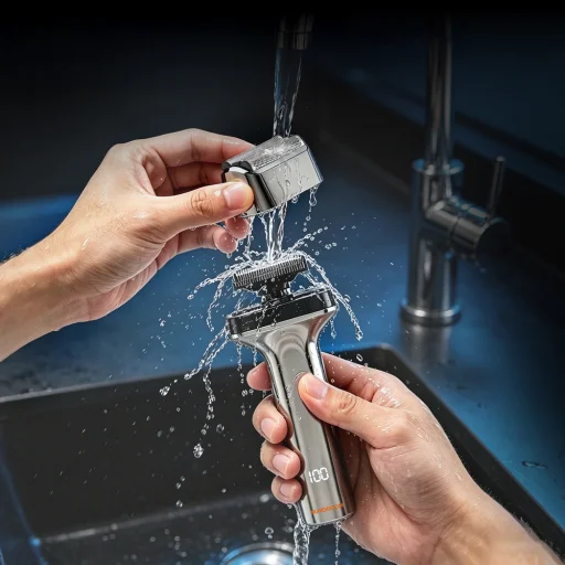 MAXGROOM WF-2037D planžetový elektrický holiaci strojček, strieborný - 5