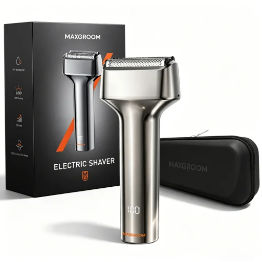 MAXGROOM WF-2037D planžetový elektrický holiaci strojček, strieborný - 1