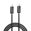 XO NB-Q302B USB-C–USB-C PD töltő- és adatkábel, 1 m, 60 W, fekete thumbnail