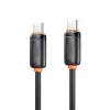 XO NB-Q302B USB-C–USB-C PD töltő- és adatkábel, 1 m, 60 W, fekete thumbnail