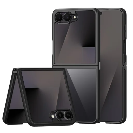 Puzdro Dux Ducis Aimo pre Samsung Galaxy Z Flip 8, čierne - 2