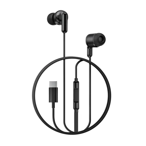 XO EP84 USB-C káblové slúchadlá čierne - 3