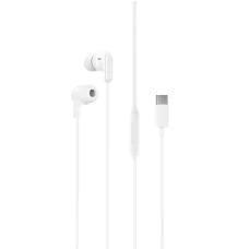 XO EP84 USB-C vezetékes fülhallgató mikrofonnal, fehér