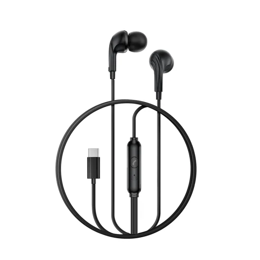 XO EP82 káblové USB-C slúchadlá s mikrofónom, čierne - 2