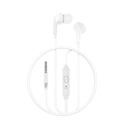 XO EP86 káblové slúchadlá do uší s 3,5 mm jack konektorom, biele - 2