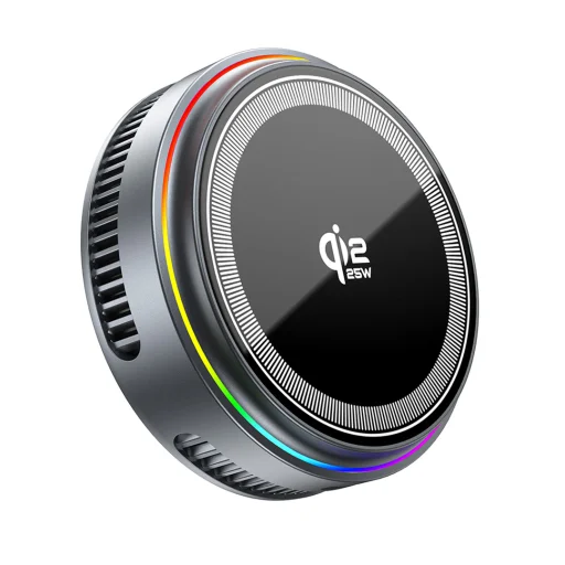 XO CX043 Qi2.2 magnetická bezdrôtová nabíjačka, sivá - 3