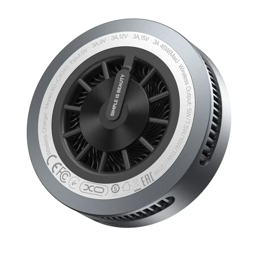 XO CX043 Qi2.2 magnetická bezdrôtová nabíjačka, sivá - 5