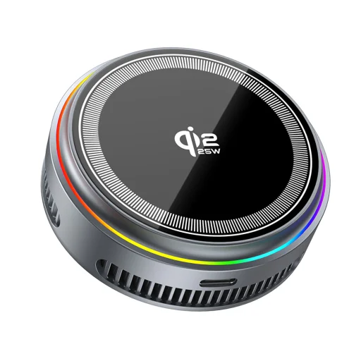 XO CX043 Qi2.2 magnetická bezdrôtová nabíjačka, sivá - 1