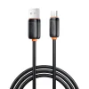 XO NB302 USB-A–USB-C kábel, 1 m, 3 A, fekete thumbnail