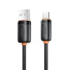 XO NB302 USB-A–USB-C kábel, 1 m, 3 A, fekete thumbnail